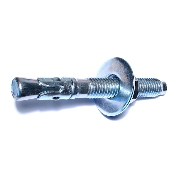 Midwest Fastener Wedge Anchor, 5/8" Dia., 5" L, Steel Zinc Plated, 10 PK 06743 - main